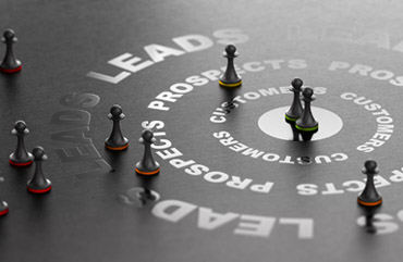 3D illsutration of buying funnel over black background. Inbound marketing Concept. Conversion of leads into sales